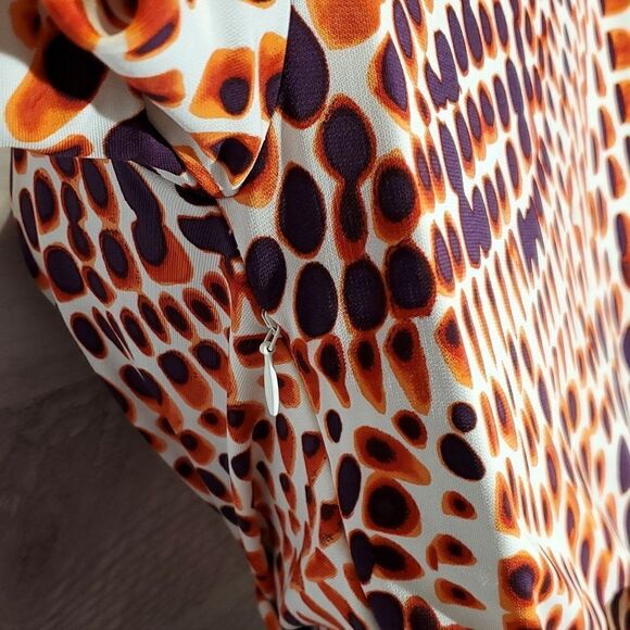 Banana Republic Issa Multicolor Leopard Print Wrap Dress Stretchy Career Sz XSP - Picture 7 of 11